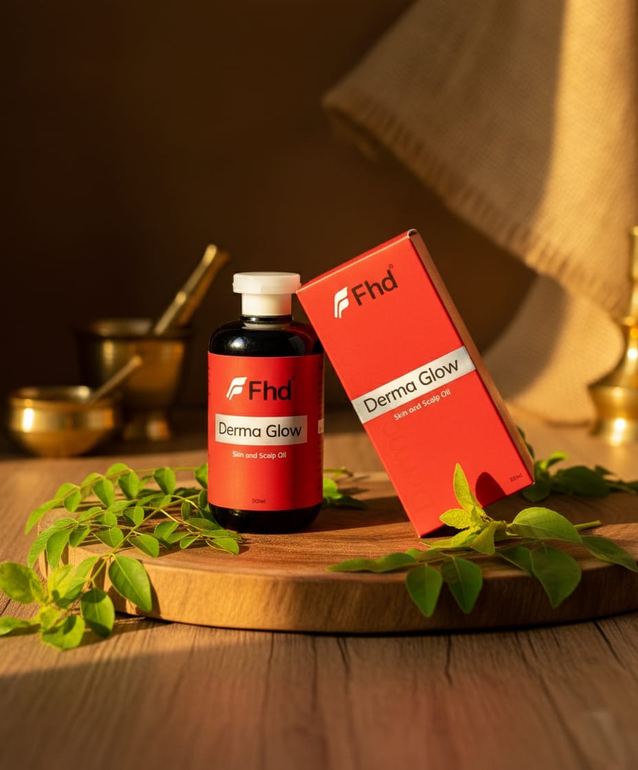 Derma glow skin and scalp oil